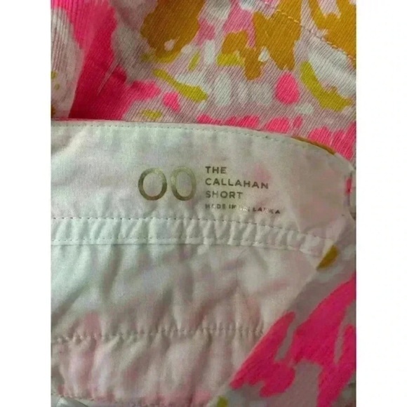 Lilly Pulitzer Womens Shorts Size 00 Kir Royal Pink Ohh la la Floral Callahan Kn - Picture 8 of 8